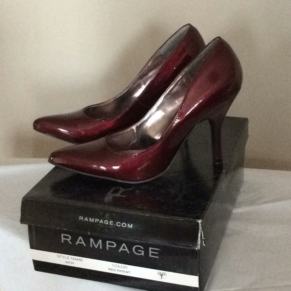 Red Patent Heels